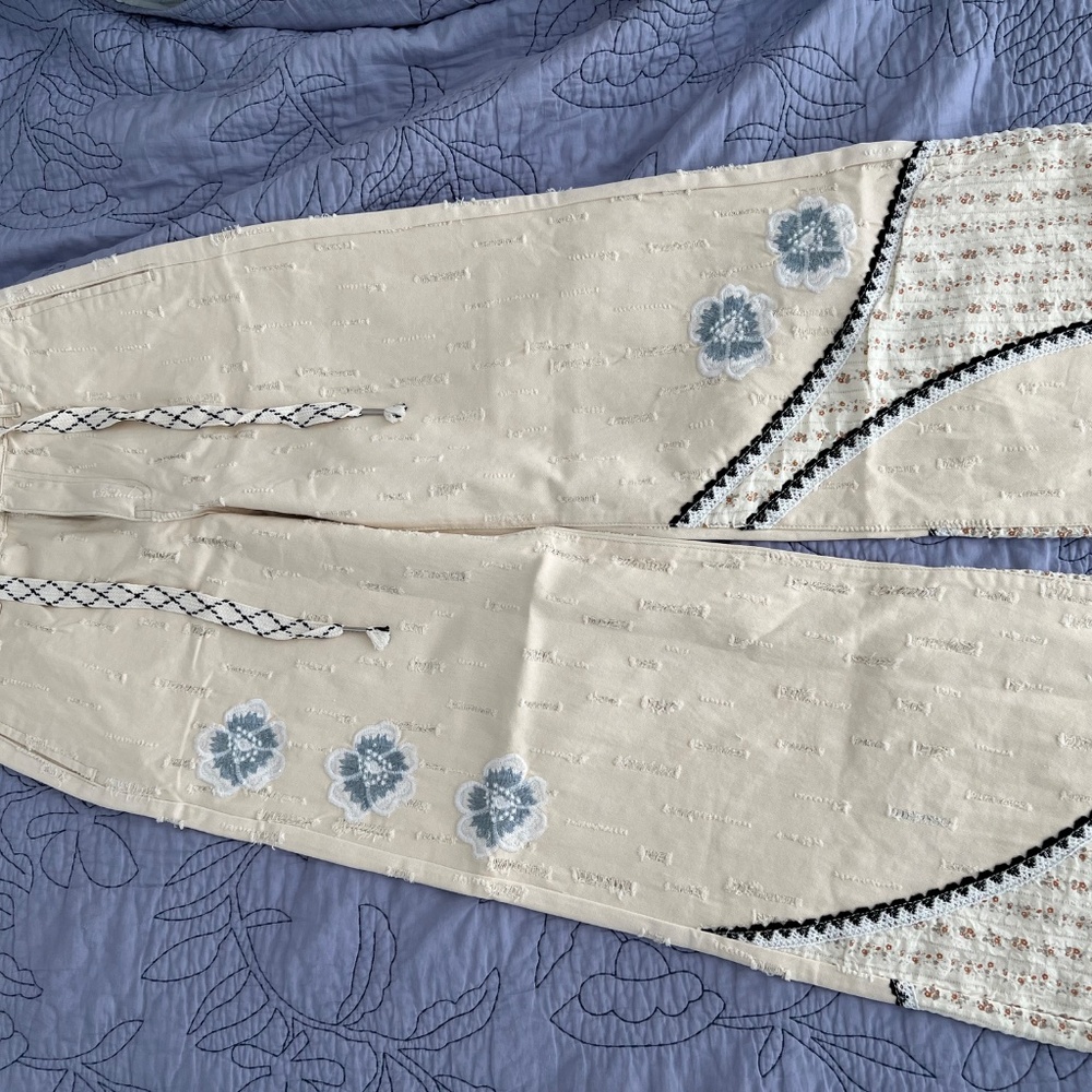 Pol Flower Patchwork Pants - image 4